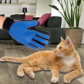 Professional Pet Grooming Gloves Pair | Gentle Deshedding & Massage Mitts