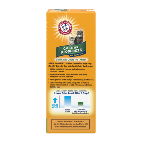Cat Litter Deodorizer Powder – Baking Soda Odor Eliminator for Litter Box (20 oz)