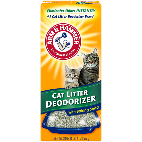 Cat Litter Deodorizer Powder – Baking Soda Odor Eliminator for Litter Box (20 oz)
