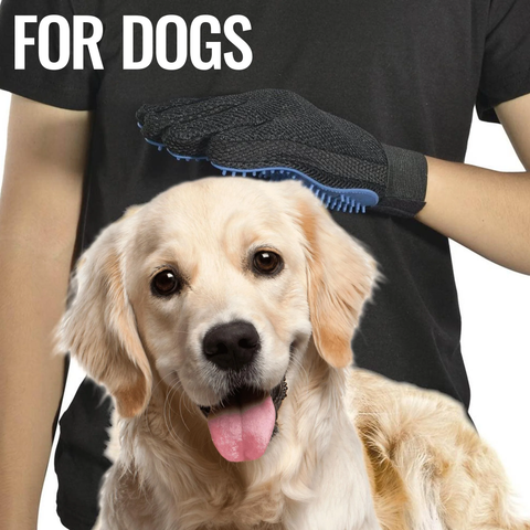 Professional Pet Grooming Gloves Pair | Gentle Deshedding & Massage Mitts