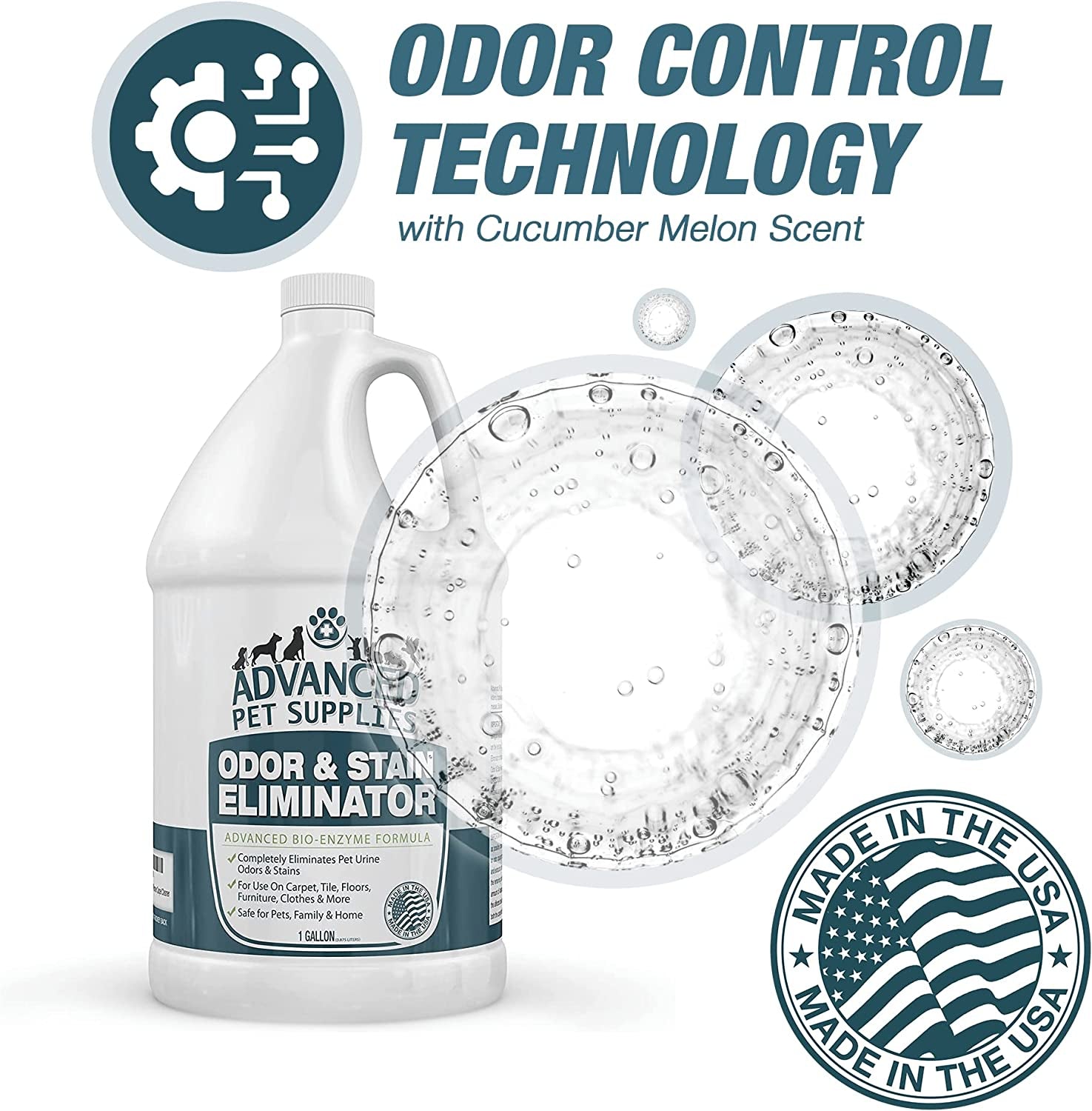 Odor Eliminator Combo Pack - Cleans Accidents in a Hurry without Dangerous Ingredients That Can Make Pets Sick - Bio-Enzyme Cat and Dog Urine Pee Smell Remover Carpet Cleaner